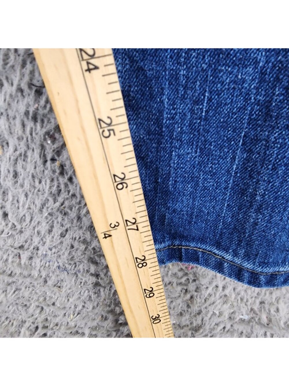 Lee Jeans Womens 16 Short Blue Stretch Denim Relaxed Fit - Picture 6 of 13